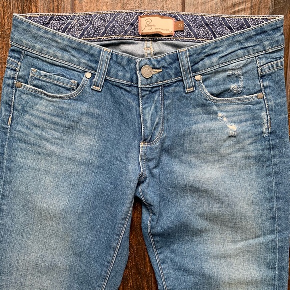 Paige Laurel Canyon Bootcut Light Wash 30.5” USA - Picture 4 of 10